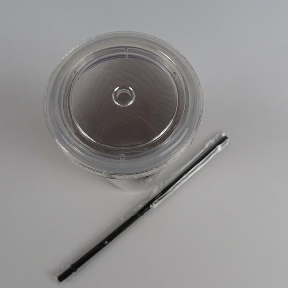 💰3/$25 New Vera Bradley Zebra Print Tumbler Travel Cup W/ Lid & Straw 21 oz - Picture 8 of 11